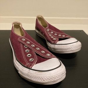 Maroon Converse Chuck Taylor All Star Low Sneaker, Women’s Size 8